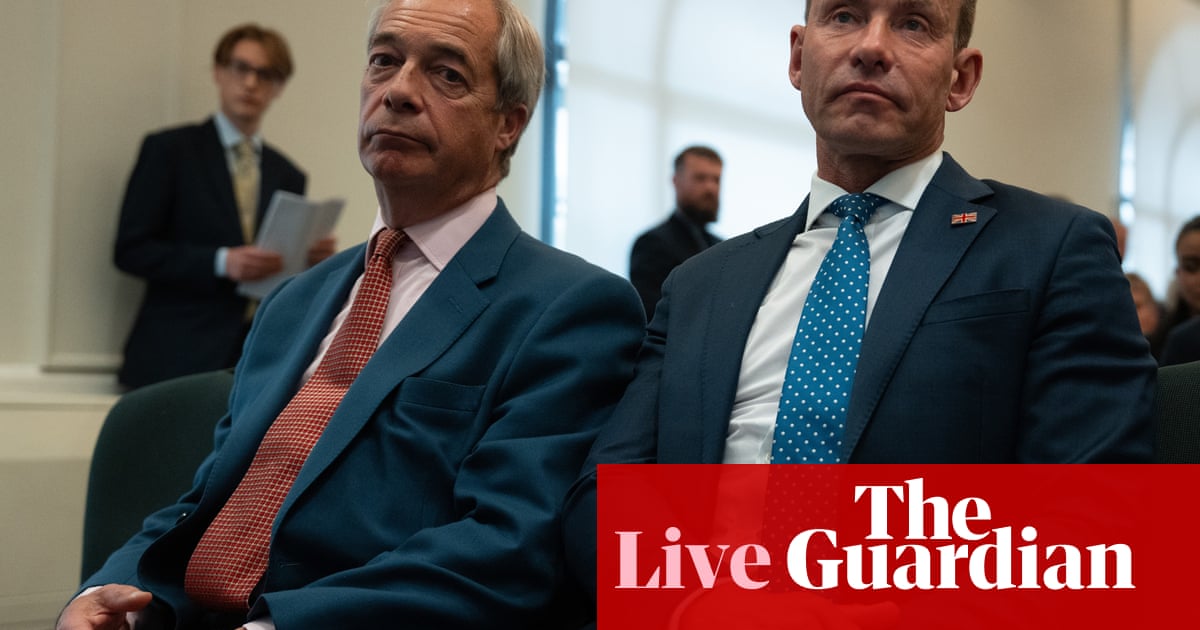 Lib Dems denounce new Reform UK chair as ‘Trump sycophant’ – UK politics live