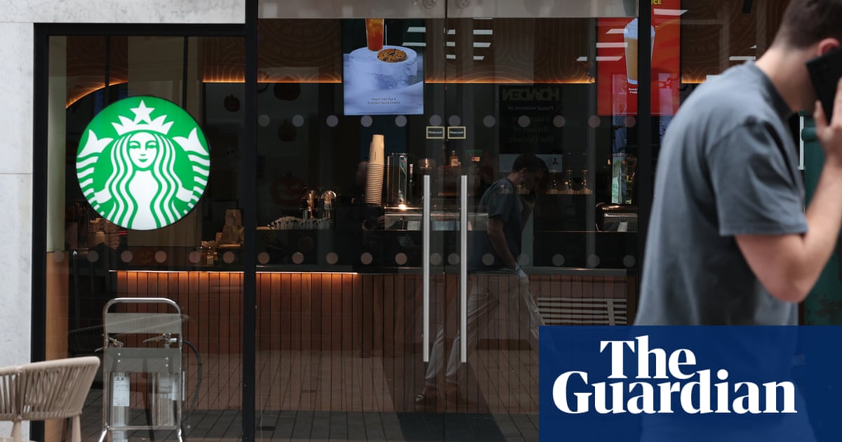 Starbucks tells corporate staff in US and Canada to work in office at least four days a week