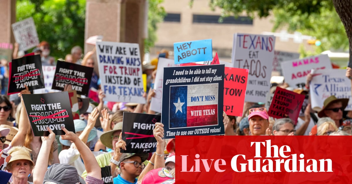 Trump says he will sign order targeting mail-in ballots and voting machines ahead of 2026 midterm elections – live